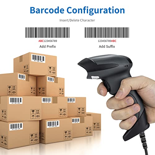 NETUM USB Laser Barcode Scanner, Handheld 1D Wired Bar Code Scanner | Scanning UPC EAN Reader Gun Retails for Supermarket, Convenience Store, Warehouse - NT-M1 - size: 1D -M1