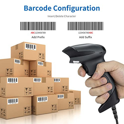 NETUM USB Laser Barcode Scanner, Handheld 1D Wired Bar Code Scanner | Scanning UPC EAN Reader Gun Retails for Supermarket, Convenience Store, Warehouse - NT-M1 - size: 1D -M1