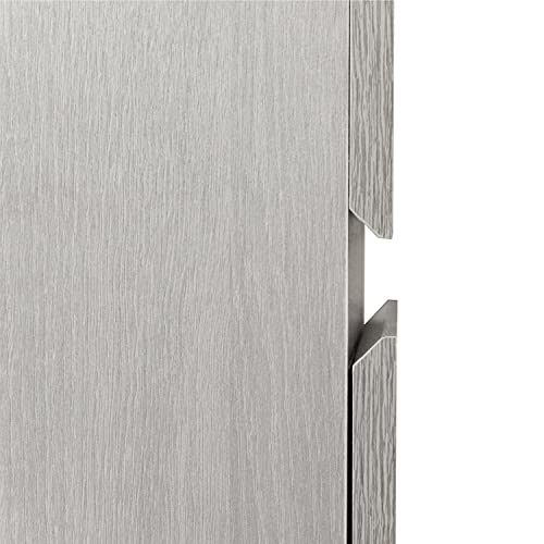 2‑Drawer Rolling File Cabinet with Lock, Under‑Desk Storage & Wheels, Grey