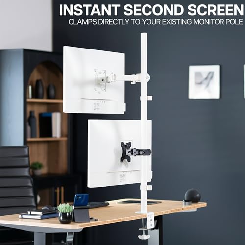 VIVO Black Pole Bracket Monitor Mount for 17-32 in Screen, MOUNT-POLE01