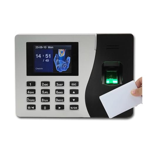 Attendance Clock Time Recoder Biometric Fingerprint Time Attendance K14 Time Clocks for Employees Small Business for Offices, Factories, Hotels, Schools and More(K14 N Type 3) - size: K14 N Type 3