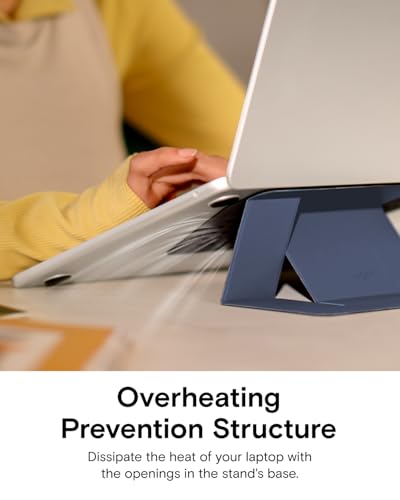 MOFT Invisible Slim Laptop Stand, Adhesive And Reusable, Adjustable Perfect Viewing Angles, Compatible with Laptops Up to 15.6", Grey - color: Grey, size: 11.6"-16" Laptops-adhesive