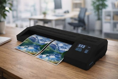 Apache Professional Laminator, Thermal Pouch, 18.5 Inch Max Width, 1.5-20 Mil, True Anti-Jam Technology, School & Office Lamination Machine, Variable Temperature, Fast Output, Robust Design - color: 18" Black