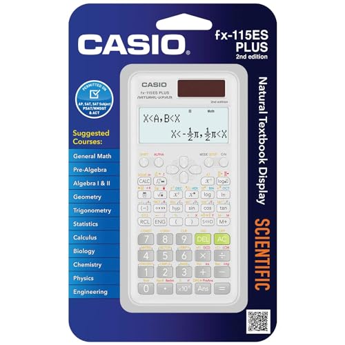 Casio fx-115ES Plus 2nd Edition – Advanced Scientific Calculator | 252+ Functions, Natural Textbook Display℠ | Ideal for Math, Science, Engineering & Statistics