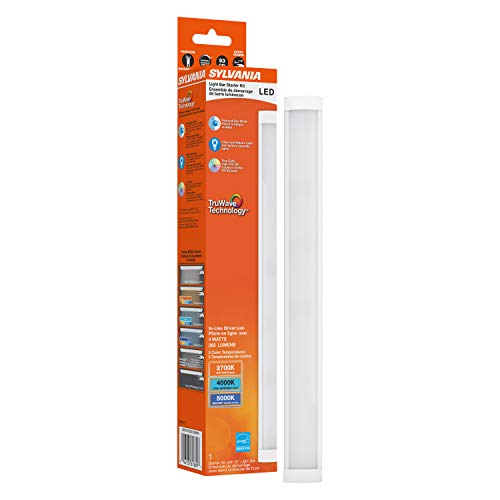 Sylvania TruWave Natural Series 3-Way Selectable 12" LED Under Cabinet Light Starter Kit, Soft / Cool / Daylight, Hardwire - 1 Pack - color: White, size: 4 Watts, style: 4 Watts