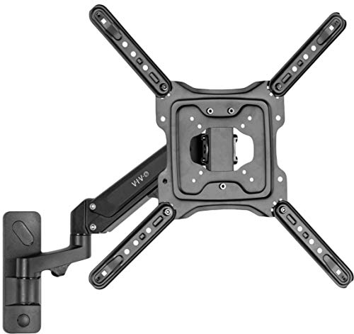 VIVO Black Single TV Wall Mount for 23 to 55 inch Screens, MOUNT-G400B | Premium Aluminum Wall Mount TV Bracket, Adjustable Arm, Maximum VESA 400x400, Holds 50.6 lbs - size: 23" to 55"