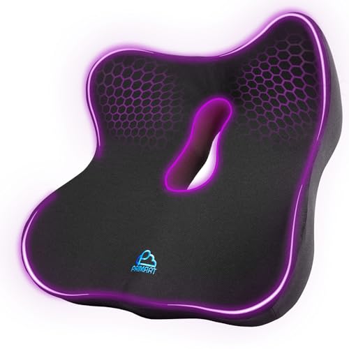 Memory Foam Seat Cushion for Pressure Relief, Ergonomic Office Chair Cushion for Coccyx, Sciatica & Tailbone Pain Relief, Hemorrhoid Donut Pillow, Cushion for Postpartum Pregnancy, After Surgery