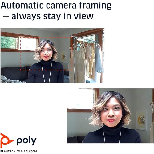 Poly Studio P15 Personal Video Bar (Plantronics + Polycom) - 4K Video Quality - Camera, Microphones & Speaker Solution with Premium Audio & Video - Certified for Zoom and Teams - style: Poly Studio P15 4K HD Webcam