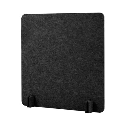 Acoustic Desk Divider Stand Up Privacy Partition Soundproof Felt Screen Lightweight Design Suitable for, Square Black - color: Square Black