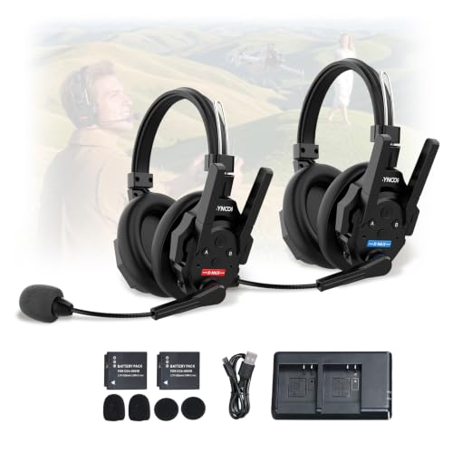 SYNCO XTALK XMAX2 Wireless Intercom Headset System AI Noise 1640ft with BT - color: 2-set, size: Xtalk Xmax