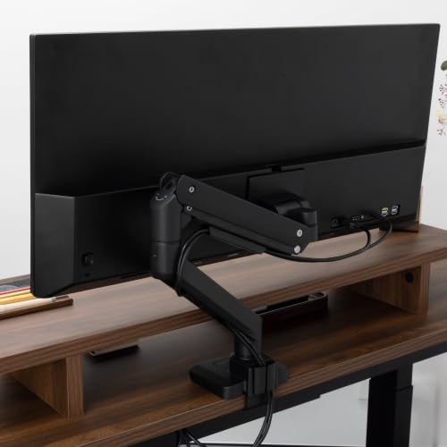 Desky Heavy Duty Ultrawide Monitor Arm Space Grey - color: Space Grey