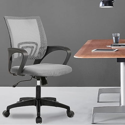 PayLessHere | Office Chair | Grey | Pack of 2 | with Lumbar Support - color: Grey, style: pack of 2