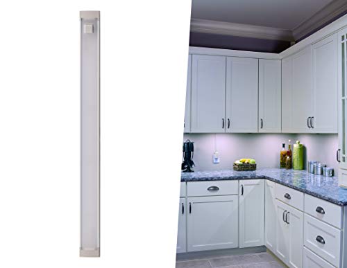 PureOptics LED Under Cabinet Kit with Motion Sensor, Dimmable Kitchen Accent Lights, Tool-Free Install, Cool White 4000k, 9" Length, 9", (LEDUC9-1CK) - color: Cool White, size: 9" 1-Bar Kit