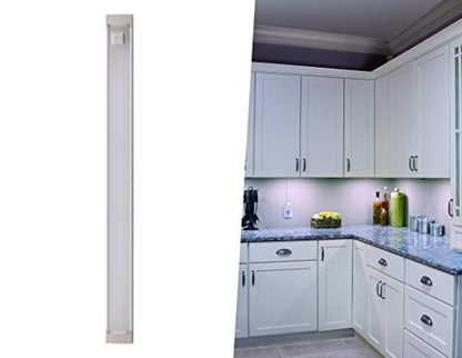 PureOptics LED Under Cabinet Kit with Motion Sensor, Dimmable Kitchen Accent Lights, Tool-Free Install, Cool White 4000k, 9" Length, 9", (LEDUC9-1CK) - color: Cool White, size: 9" 1-Bar Kit