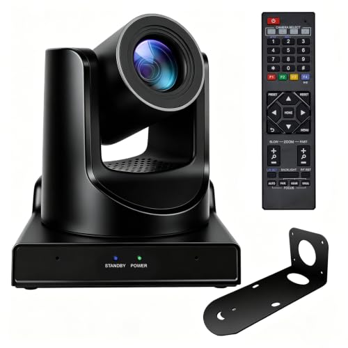 PTZ Camera - 20X SDI with Optical Zooming, POE, IP Live Streaming, 3G-SDI & USB Output, Ideal for Church, Conferences, Teaching - size: 20X-SDI-Black