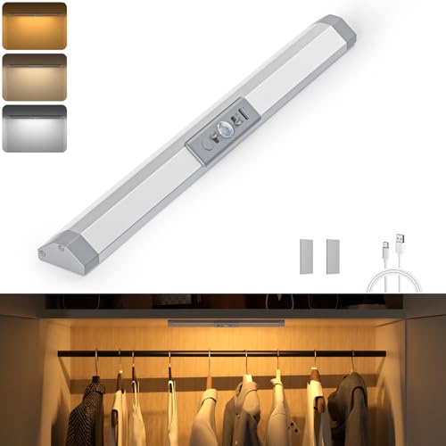 WOBANE Motion Sensor LED Closet Lights, Battery Operated Wardrobe Lights - size: 1 Pack