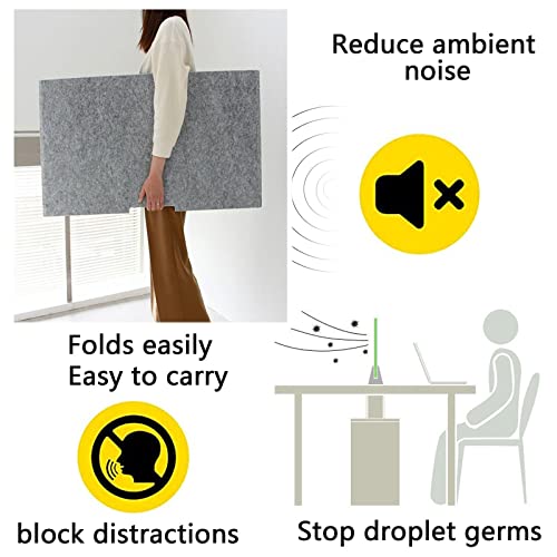 Desk Privacy Panel, 24”/31”/39” Desk Divider - size: 24in-60cm