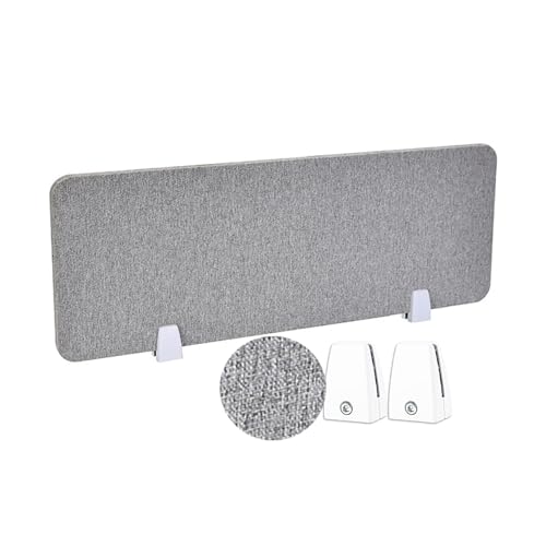 Acoustic Desk Divider Mounted Privacy Panel Privacy Partition Screen Increase Private Space and Reduce Noise Suitable for Classrooms, Homes, Offices, Libraries(Gray,30X100CM) - color: Grey, size: 30X100CM