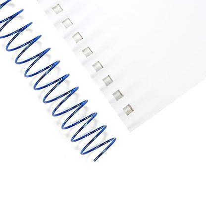 RAYSON 7.9mm Spiral Wire Coil Binding, 3:1 Pitch, 5/16" Metal Coils Spiral Binding 40 Sheets Capacity, Multicolor & Pack of 100 - color: Yellow, Blue, Red, Purple, Pink, size: 5/16 inch (40 Sheet Capacity)