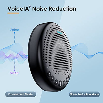 EMEET Luna Conference Speaker and Microphone, 360° Voice Pickup for 8 Users - size: Black Luna for 8
