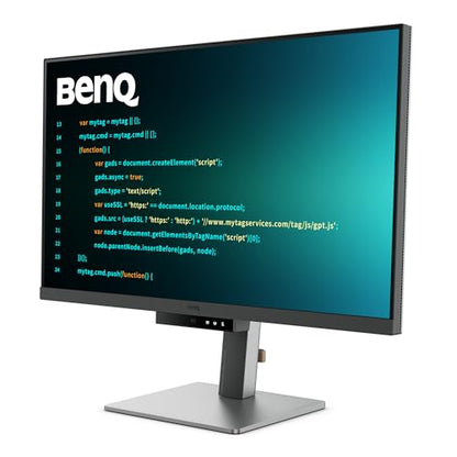 BenQ RD320U 32” 4K 3840x2160 Programming Monitor with 2000:1 Contrast Ratio, Nano Matte Panel, Backlight, 90W USB-C, Coding Modes, Night Hours Protection, Ergonomic Design, and Eye-Care Technology | Nano Matte Panel, Eye-Care, Coding Modes, MoonHalo Backl