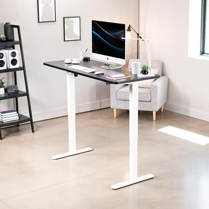 VIVO Black 60 x 24 in Standing Desk, DESK-KIT-W06B - color: Black Top / White Frame, size: 60 x 24 inch