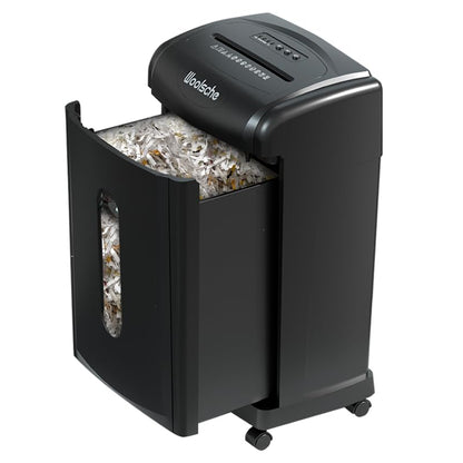 19-Sheet Heavy Duty Paper Shredder for Home Office P-4 Security Cross Cut Ultra Quiet 56 dB Operation 15 Min Continuous Run Auto Jam Reverse Large 7.93 Gallon Bin Shreds Paper Cardboard Credit Cards