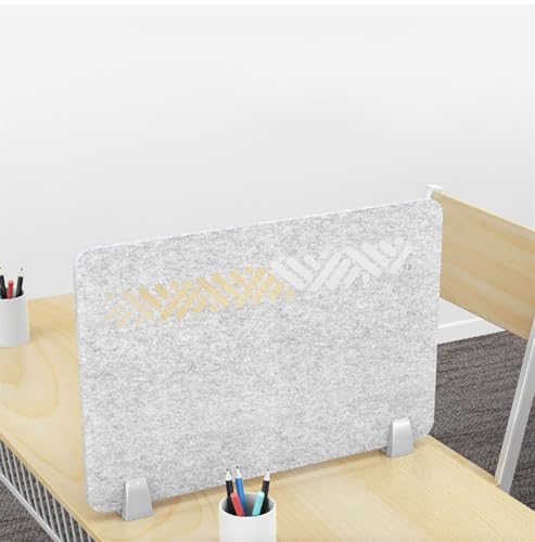 Desk Divider Acoustic Panel, Felt Desk Partition, for Office, School, Home, Noise Reduction & Visual Distraction Shield, Grass Green, 80x30cm - color: Gras Grün, size: 80x30cm