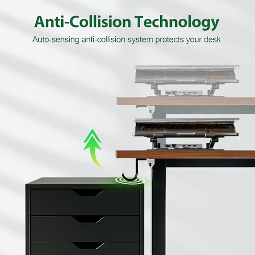 Agilestic Electric Height Adjustable Standing Desk, 63 Inch, Dark Walnut | Smooth Height Adjustment, Memory Presets, Hooks, Stable Steel Frame,154 lbs Capacity, Easy Assembly, Splice Board - color: Dark Walnut, size: 63 x 24 Inch