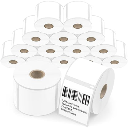 16 Rolls Thermal Labels Compatible for Dymo 30258/30324 (2 1/8" x 2 3/4") | 6400 Pcs White Multipurpose Labels Fits for Labelwriter 450, 450 Turbo, 4XL Printers (NOT for 550, 5XL) - size: 2 1/8” x 2 3/4” - 30258
