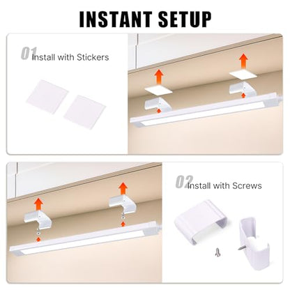 3 Pack Plug in Under Cabinet Lighting for Kitchen - size: 3 Pack