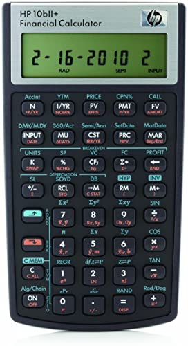 HP 10B II Plus/Hewlett Packard 10BII+ Financial Scientific Calculator + WYNGS Protective Case Black - color: black