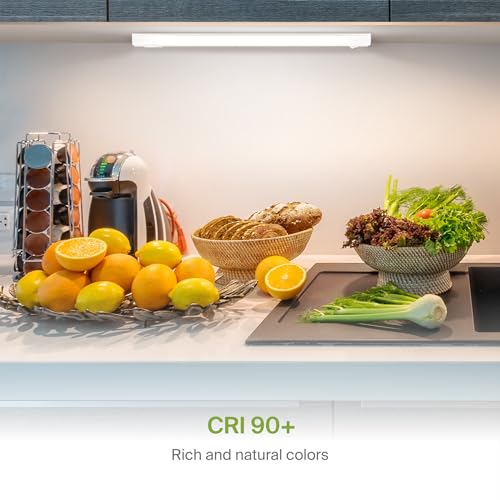 ASD LED Under Cabinet Lighting Hardwired, 18 Inch 10W 2700K-5000K Selectable, 807LM, CRI90+, Direct Wire Linkable Under Counter Lights for Kitchen, Dimmable Under Cabinet Lights, White, UL, 20 Pack - color: 18 Inch White, size: 20 Pack