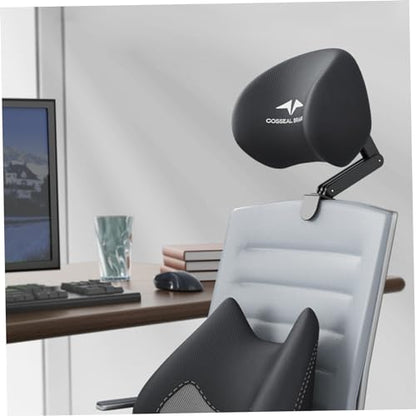 Office Chair Headrest Attachment Adjustable & Detachable Headrest Ergonomic Neck Support for Office Chair Memory Foam Mesh Head Pillow Seat Head Rest.