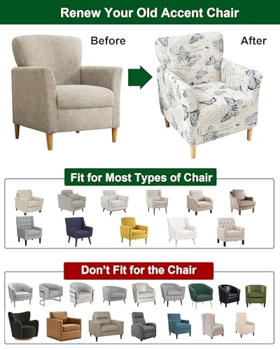 CRFATOP Accent Chair Cover, Stretch Armchair Slipcover for Living Room - color: Color A16