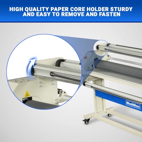 65" Full-Auto Cold & Heat Assisted Laminator Machine with 4 Trimmers, Max Speed 40ft/min, 63" Max Width, 1.1" Max Thickness, Infrared Heating, (Requires Air Compressor, Not Included),1700-B2