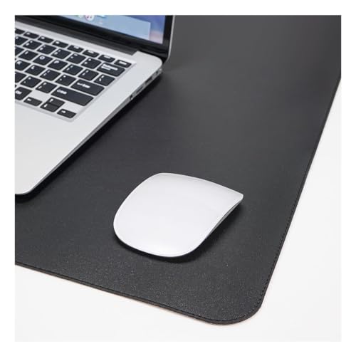 Desk Pad, Leather Non-Slip Laptop Computer Desk Keyboard Mat, Table Protector Blotter Mat, Large Mouse Pad (23.6" x 11.8")-Black - color: Black