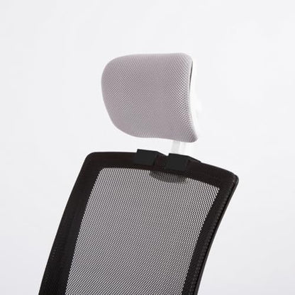 Premium Office Chair Headrest Attachment,Home Ergonomic Elastic Sponge Desk Chair Head Pillow Adjustable Height Angle,Universal (Grey-White) - color: Grey-white