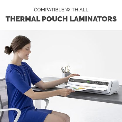 Fellowes Thermal Laminating Pouches, Letter Size Sheets, 3 Mil, 100pk | Premium Protection, Dry-Erase Friendly, Perfect for Classroom School Supplies & Projects, For Use with All Thermal Laminators - style: 3mil - 100 Pack