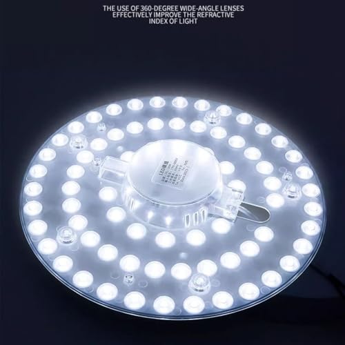 9 inch LED Retrofit Light Kit for Ceiling Fan Light Replacement Panel PCB 36W 6000K 3600LM 120V CRI80+, LED Ceiling Fan Light Retrofit Kit for Ceiling Fans, Ceiling Lights, Homes, Offices - color: 9 " LED Retrofit Light