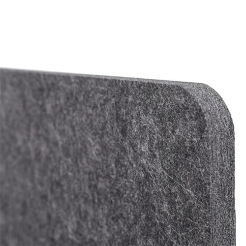 Freestanding Acoustic Desk Partition NoiseReducing Panels for Soundproofing & Privacy Office Desk Dividers (Black) Enhance Work Focus & Productivity - color: Black