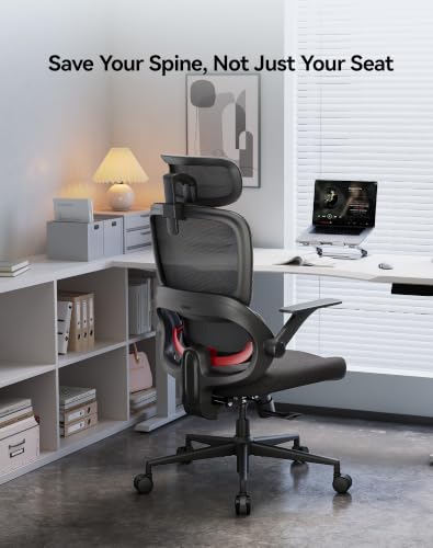 SIHOO B100 SE Ergonomic Office Chair, Desk Chair with Lumbar Support - color: Midnight Black, size: Pack of 1