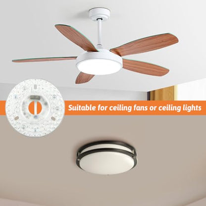 4.92" Ceiling Fan Led Light Replacement, 18W 3CCT Memory