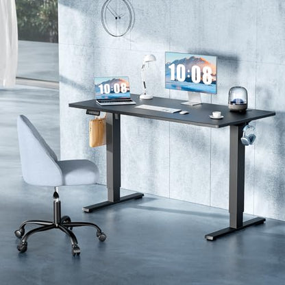 DUMOS 40 Inch Electric Standing Desk, Memory Adjustable Home Office Desk - color: Black, size: 40-Inch