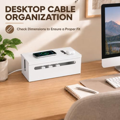 Metal Large Cable Management Box Cord Hider Wire Organizer Boxes