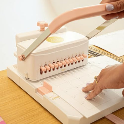 Heidi Swapp Craft Binding Machine — DIY Twin-Loop Wire Book Binder for Planners, Journals & Photo Books | Includes 20 Wires, 4 Bookboards & Pliers | Binds A4, A5, A6, A7 & Letter | 27-Piece Kit