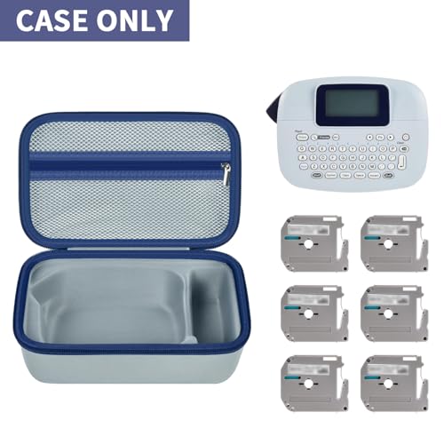 GWCASE Hard Case for Brother P-Touch PTM95 PT90 Handy Label Maker, Gray - color: Gray