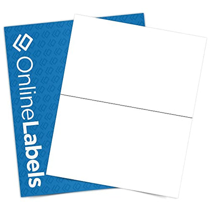 8.5 x 5.5 Blockout Shipping Labels (Laser Printers Only) - Pack of 500 Lables, 250 Sheets - OnlineLabels - size: 250 Sheet Pack