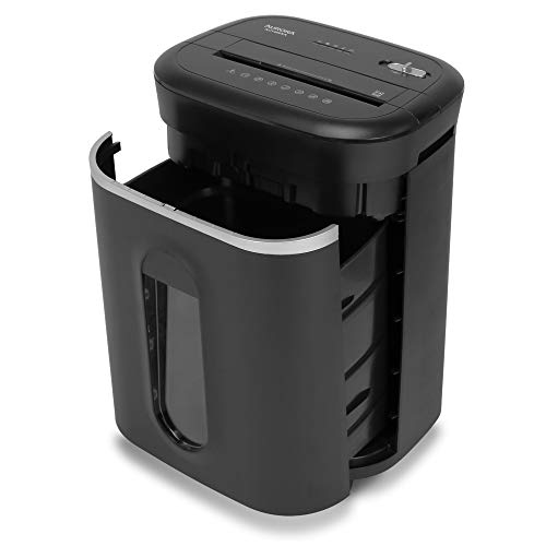 Aurora Anti-Jam 14-Sheet Crosscut Paper/CD and Credit Card Shredder/with 6-Gallon pullout Basket 120 Minutes Continuous Run Time - style: 14-Sheet Crosscut/ Anti-Jam 120 Min