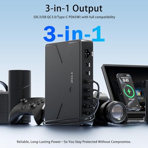 Wbacon 14 PCS Mini UPS 20000mAh Battery Backup & Surge Protector